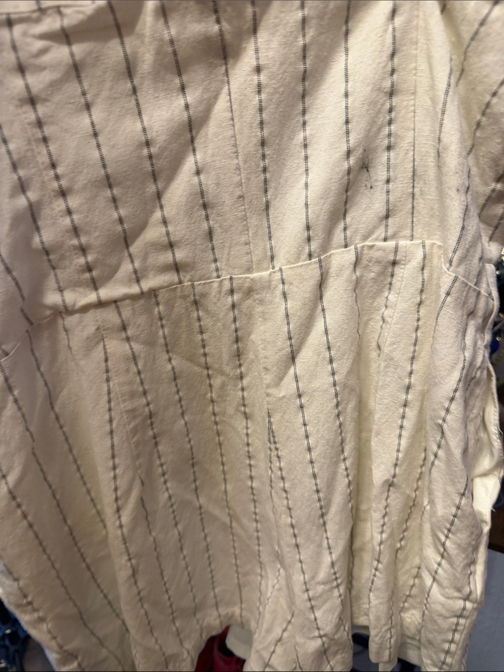 Tularosa Cream Striped Button-Front Romper - Picture 4 of 4